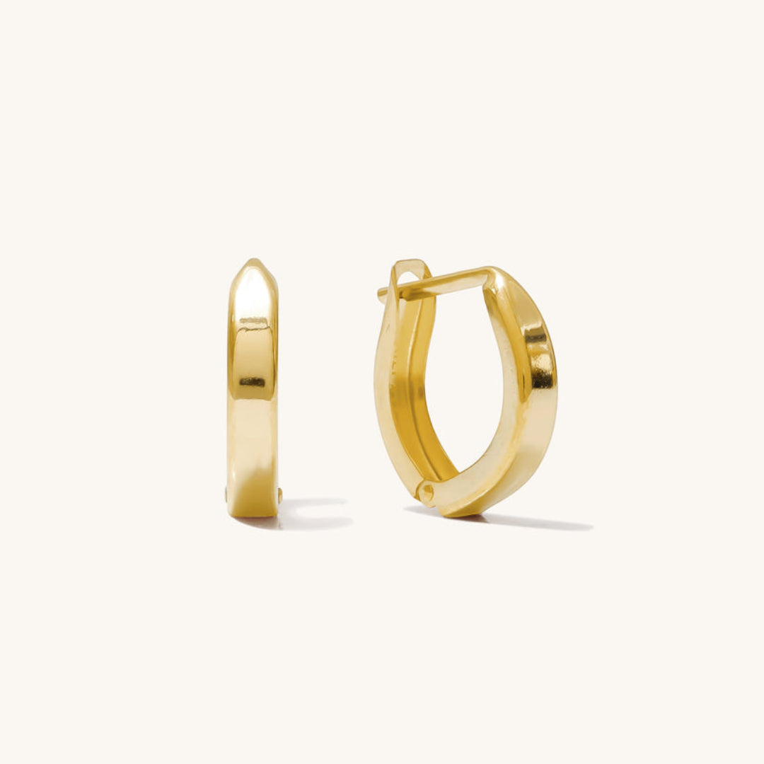 Chunky Hoop Earrings | Gold
