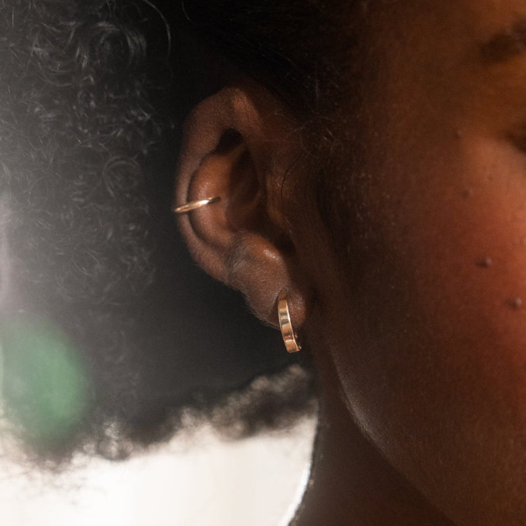 Chunky Hoop Earrings | Gold