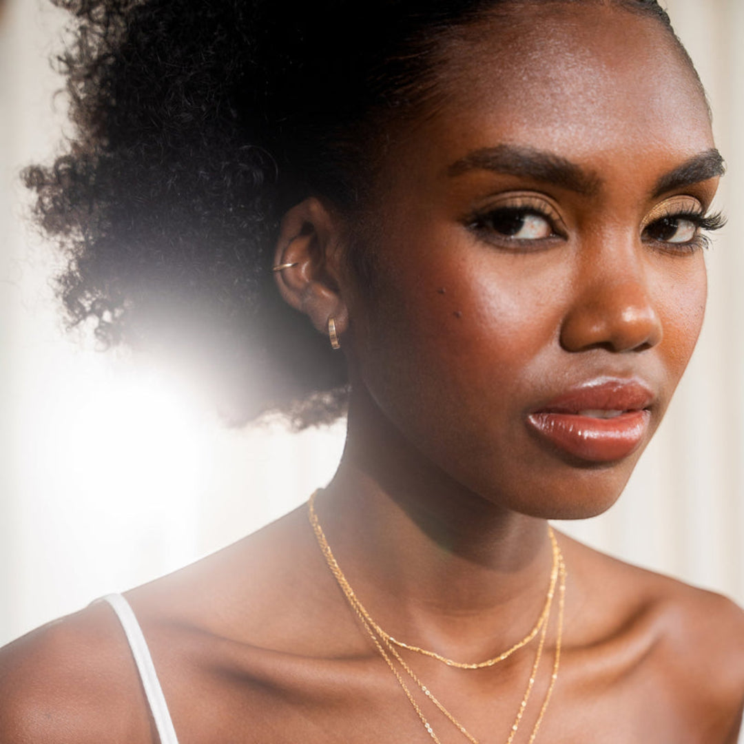 Chunky Hoop Earrings | Gold