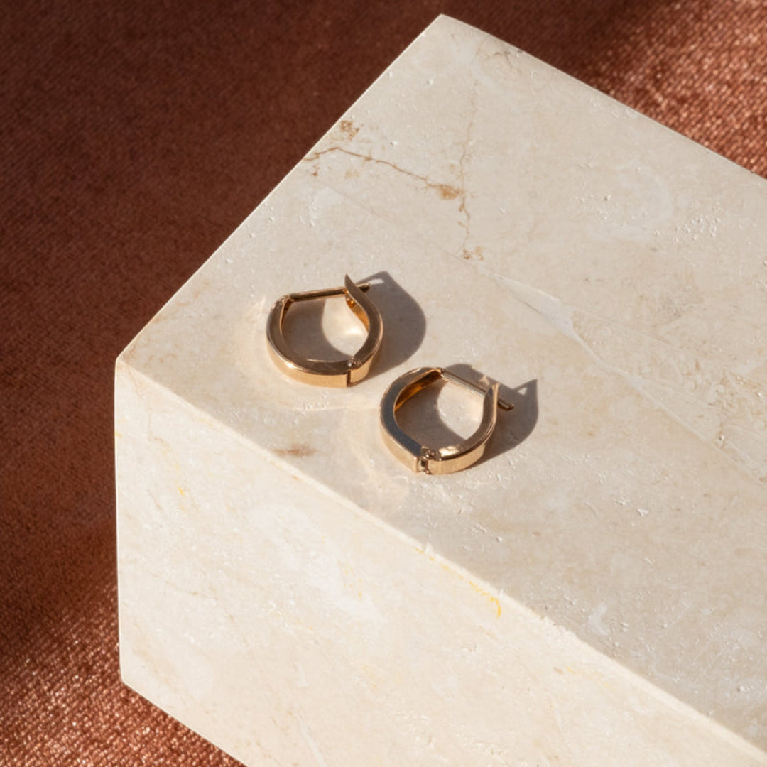 Chunky Hoop Earrings | Gold