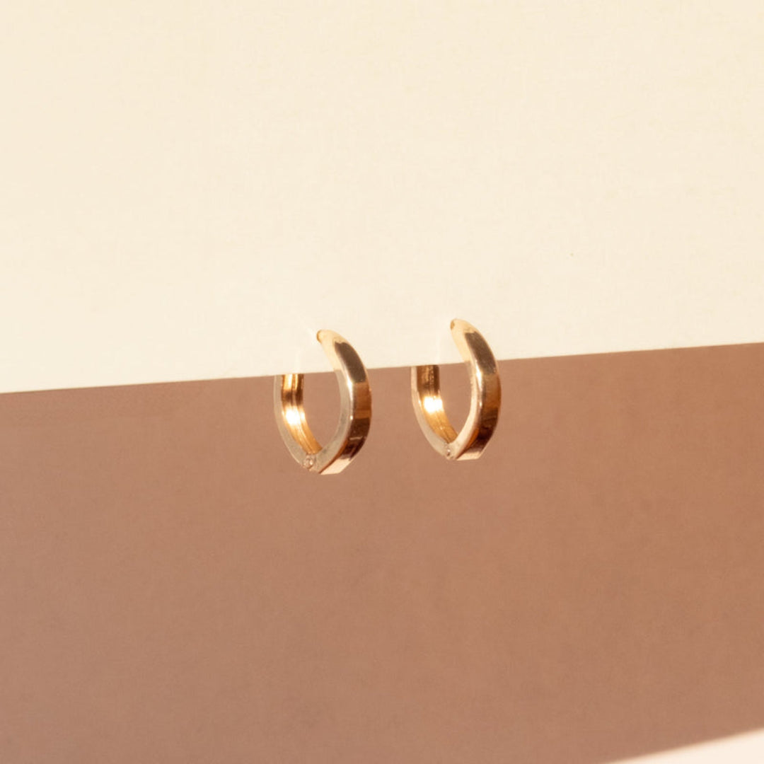 Chunky Hoop Earrings | Gold