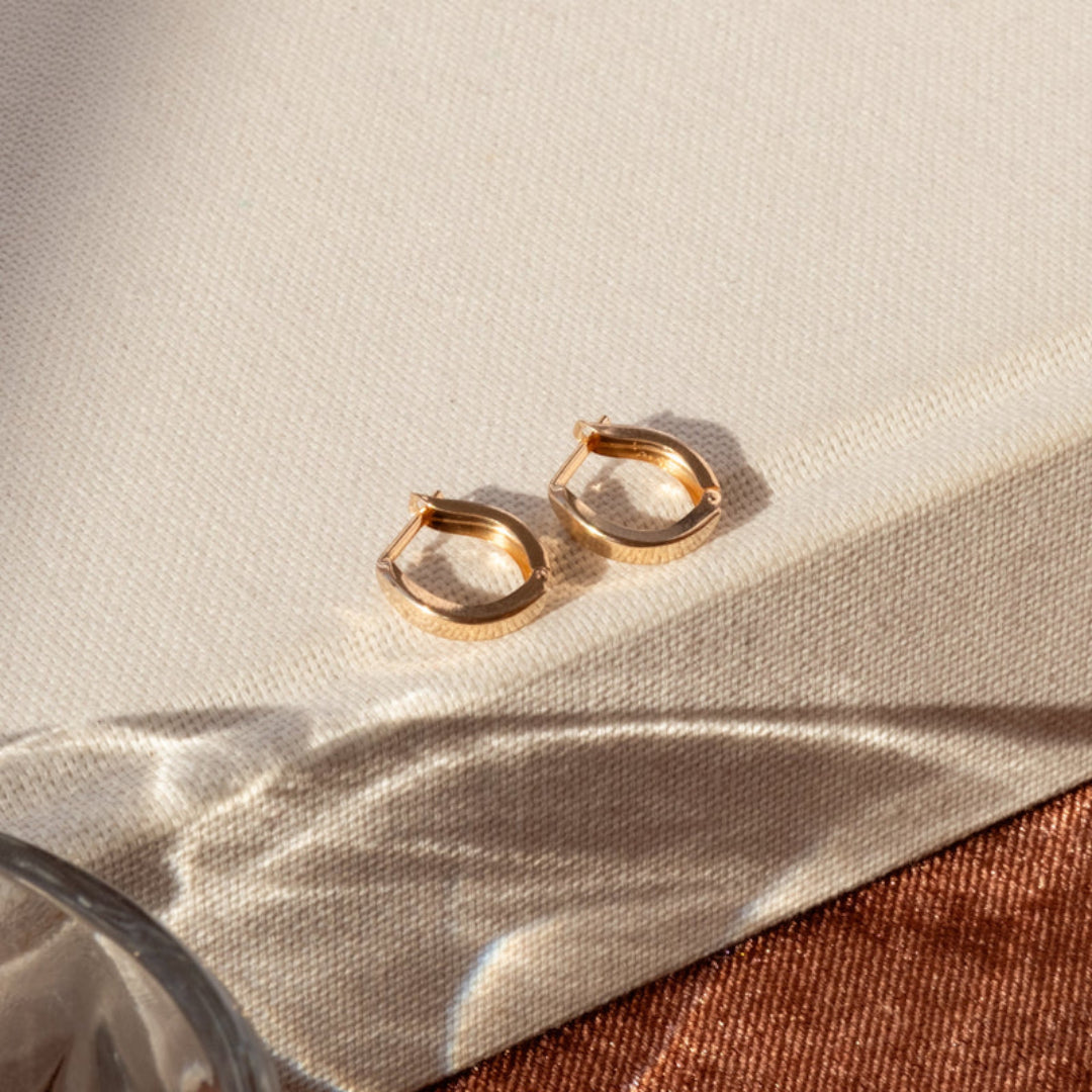 Chunky Hoop Earrings | Gold