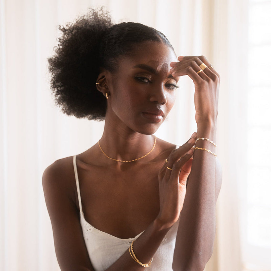 Chunky Hoop Earrings | Gold