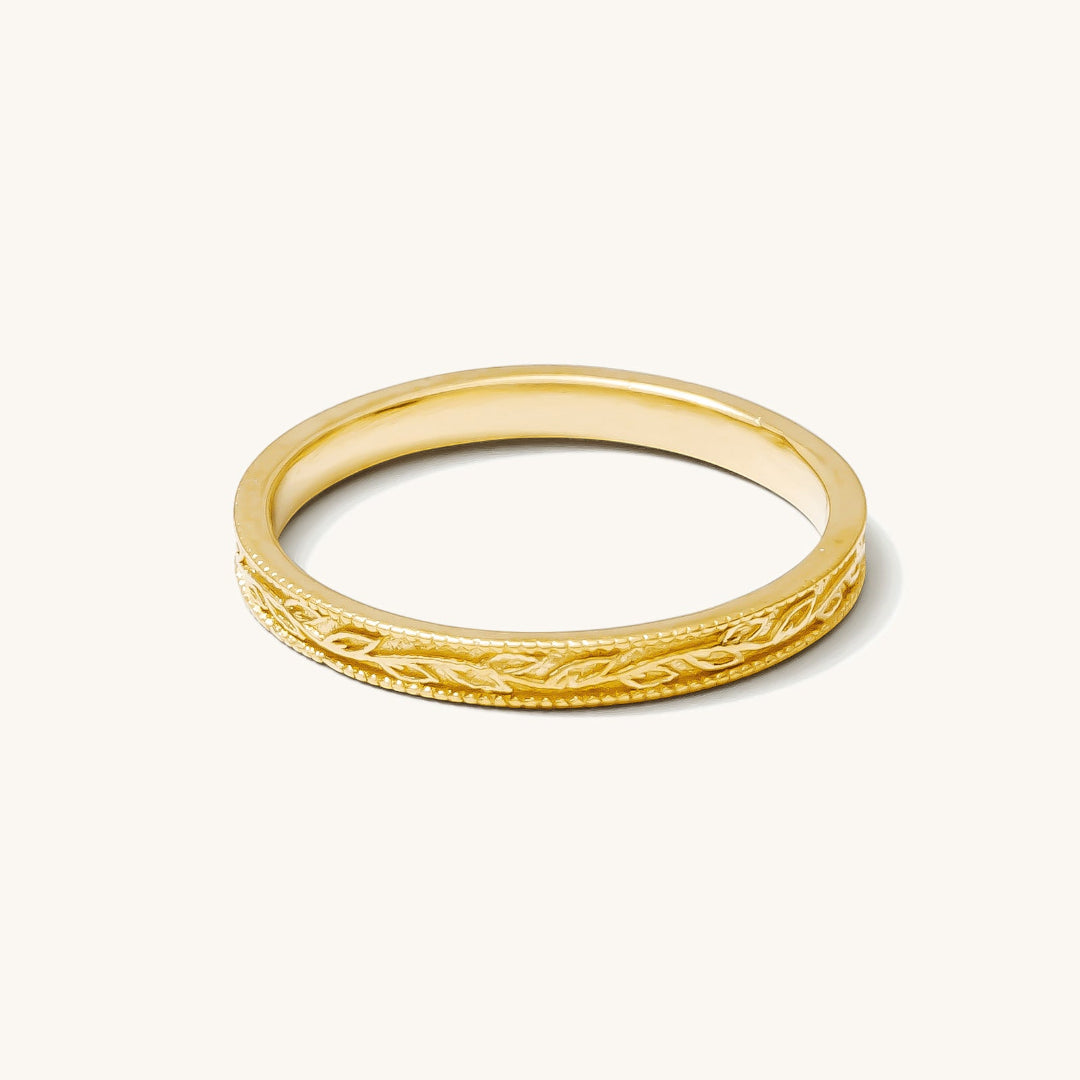 Vintage Stacking Band Ring | Gold