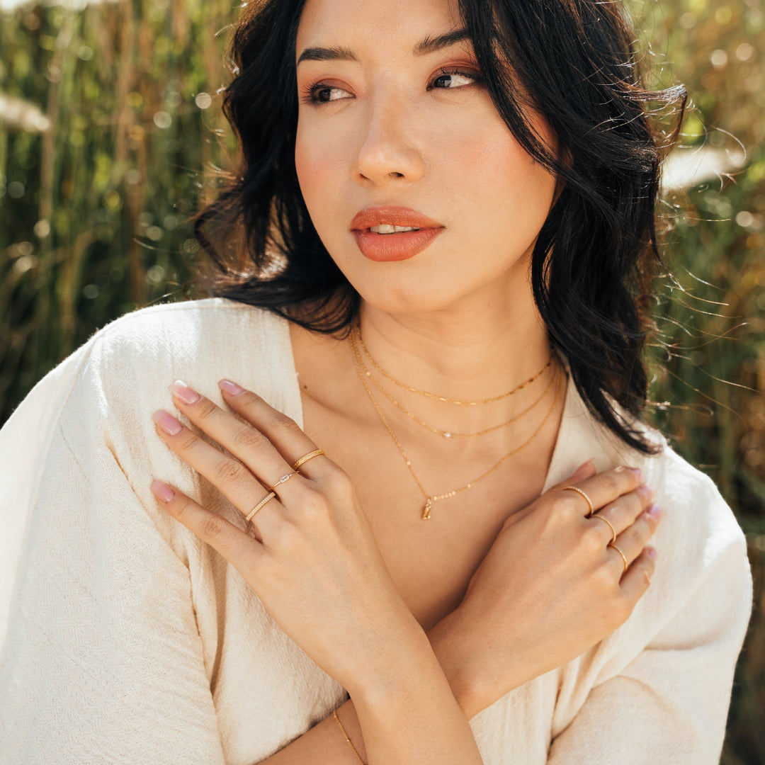 Vintage Stacking Band Ring | Gold